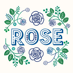 Vector set of floral design elements