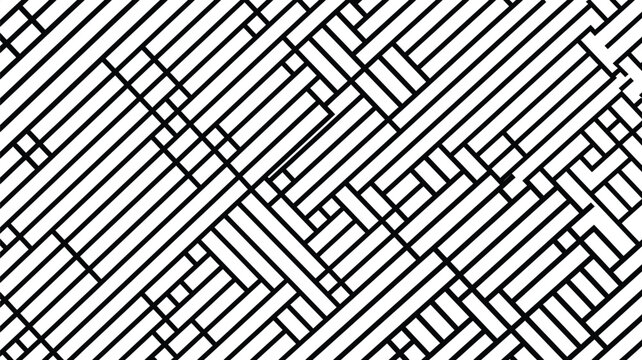 Interlocking Stripe Weave Geometric Pattern