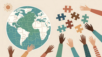 hands holding a globe