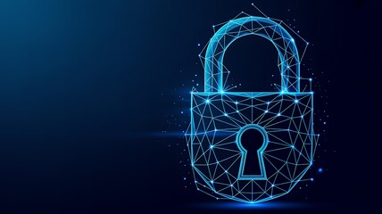 Digital Security Lock | Cyber Protection & Data Safety Concept