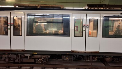 Side view of a train in Panama City