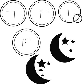 black cat and moon