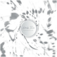 Creative abstract black and white halftone background for graphics
