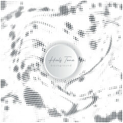 Creative abstract black and white halftone background for graphics