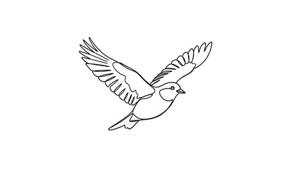 Obraz premium Minimalist continuous line drawing of a woman meditating in lotus pose with arms extended sideways, representing yoga, balance, and inner peace