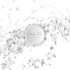 Creative abstract black and white halftone background for graphics