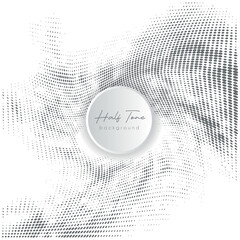 Creative abstract black and white halftone background for graphics