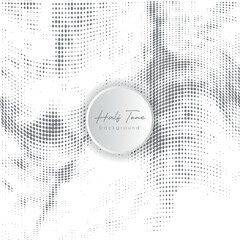 Creative abstract black and white halftone background for graphics