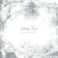 Creative abstract black and white halftone background for graphics