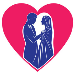 eternal love vector on white background