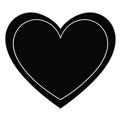 heart affection vector on white background