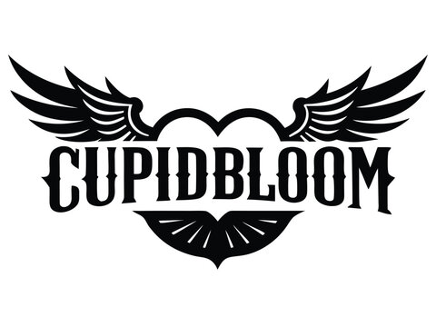 cupid bloom vector on white background