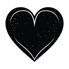 heart emotion vector on white background