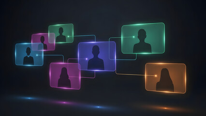 glowing neon light. GENERATIVE AI