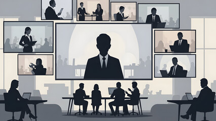 business people in office. GENERATIVE AI