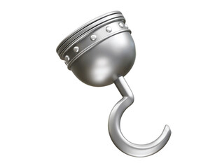 Pirate hook icon 3d render illustration 