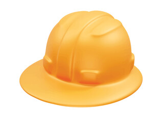 Construction safety helmet icon 3d render illustration 