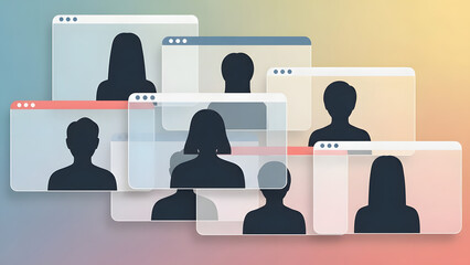 vector illustration of a man and woman. GENERATIVE AI