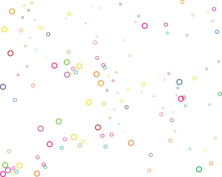 colorful outline dots pattern abstract circles playful minimal background design