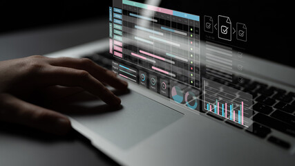 Comprehensive project management dashboard integrates scheduling, progress tracking, and performance analytics to improve workflow efficiency and enhance team collaboration. Parse