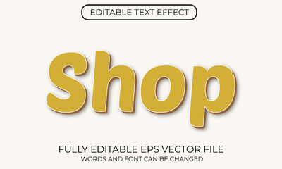 Obraz premium Shop editable text effect