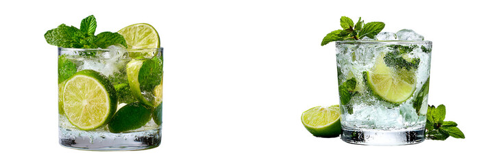 A slice of chocolate cake with cherries on top isolated on transparent background