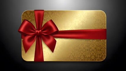 Golden gift box 