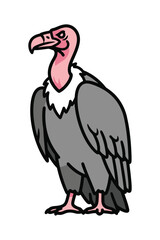 minimalist vulture mascot for desert or wildlife theme design