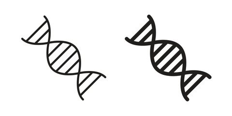 Genetic icons for templates, web design and infographics