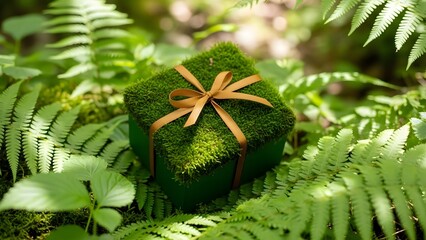Green gift box 