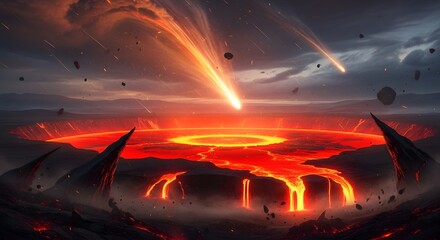 sunset in the desert