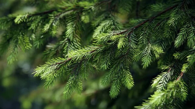 Lucius spruce tree branches, Branches of a Lucius spruce tree