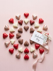 Heart-Shaped Chocolates for Valentine's Day