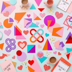 Colorful Galentine's Day Decorations