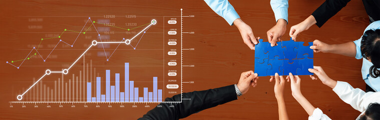 A dynamic business meeting scene showcasing teamwork and data chart analysis, emphasizing collaboration and strategic decision making in a modern office environment. Scalp