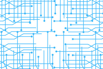Blue Circuit Board Technology Background