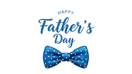 Happy father's day wishes with blue sparkly bow tie