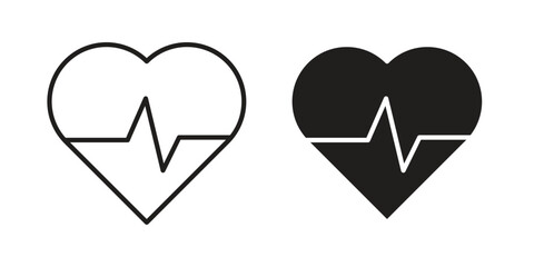 Wellbeing icons for templates, web design and infographics