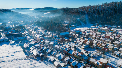 Snowy Delnice Winter Landscape