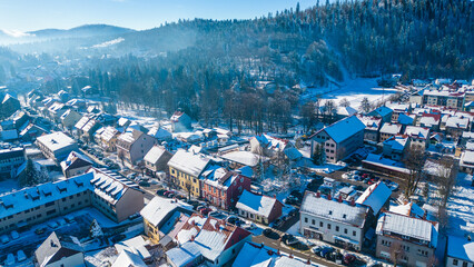 Snowy Delnice Mountain Town