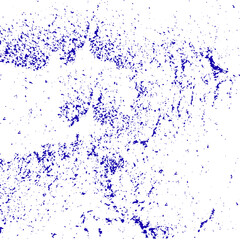 Obraz premium Blue water splash isolated on white background with dynamic liquid splatter design