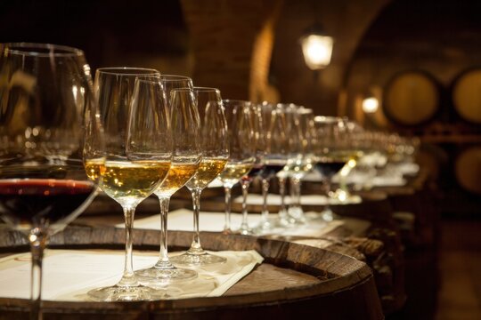 Experience the rich flavors of white reserva Rioja wines during a wine tasting at a charming winery in the heart of Spains wine country