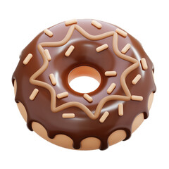 Chocolate Donut with Sprinkles