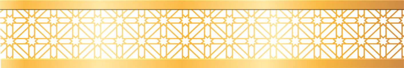 Elegant Golden Geometric Lattice Pattern Background with Shimmering Light and Abstract Decorative Design