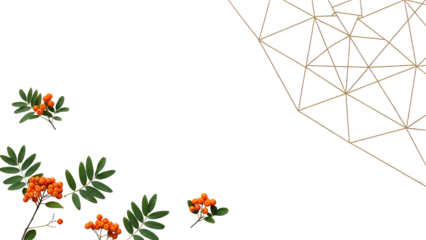 Geometric floral design