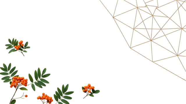 Geometric floral design - Powered by Adobe