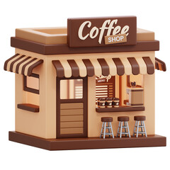 Coffee Shop Model Scene