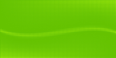 Dots halftone green color pattern gradient texture with technology digital background. Dots pop art comics with nature graphic design.