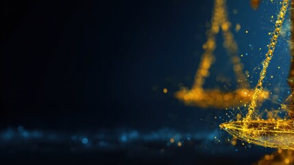 Digital Regulation Banner Features an Abstract Balance With Space for Text in a Modern Design Suitable for Various Themes