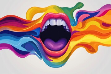Expressive communication with abstract colorful speech